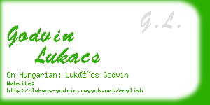 godvin lukacs business card